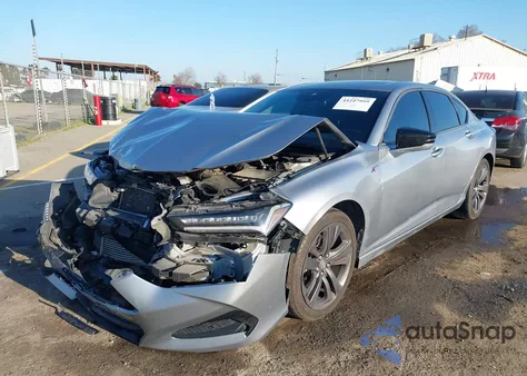 2021 Acura Tlx A-Spec Package из США, поврежденный, VIN 19UUB5F58MA004455